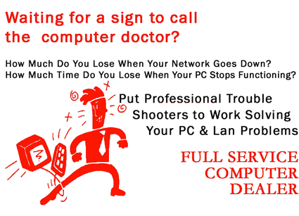 Don't stay frustrated with computer problems. Call 214 348-9880 for fast, reliable, service